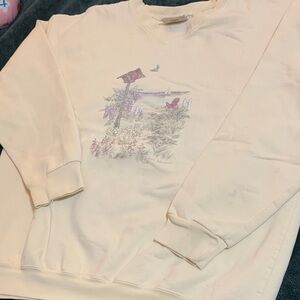 Northern Reflections vintage Sweatshirt with Nature Scene